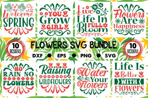 Flowers Svg Bundle Graphic Crafts By DESIGN SHOP