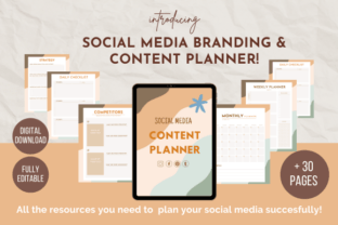 Social Media Branding & Content Planner Illustration Modèles pour les Réseaux Sociaux Par Mila Tinta 1