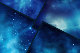 Night Sky Blue Galaxy Background Graphic Backgrounds By Obsidian Art 4