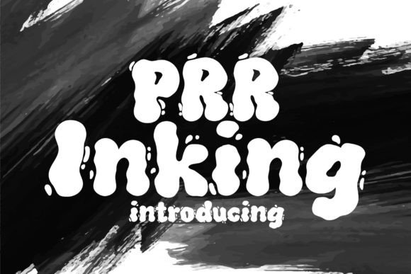Prr Inking Display Font By Fox7