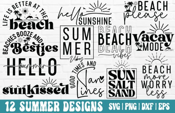 Summer SVG Bundle - Summer PNG Graphic Crafts By GraphicsTreasures