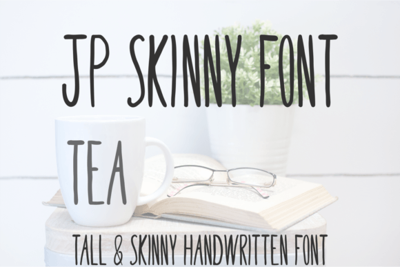 JP Skinny Tea Sans Serif Font By SVG Cuttables