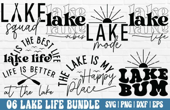 Lake SVG Bundle - Lake PNG Sublimation Graphic Crafts By GraphicsTreasures