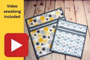 Canterbury Zipper Pouch Pattern +video Graphic Sewing Patterns By SewSimpleBags 6