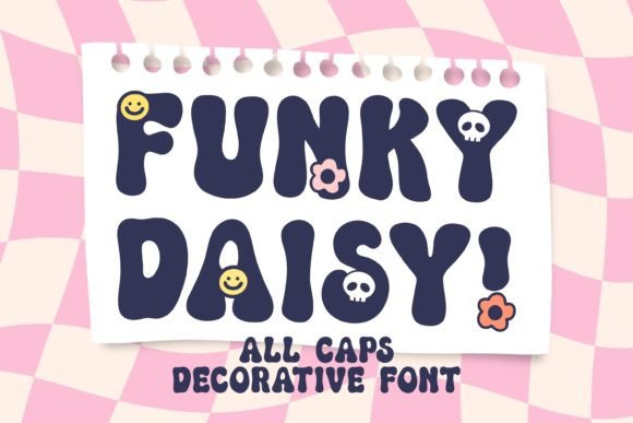 Funky Daisy Display Font By Jyllyco