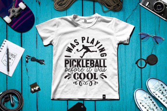 I Was Playing Pickleball Graphic T-shirt Designs By Vintage Designs