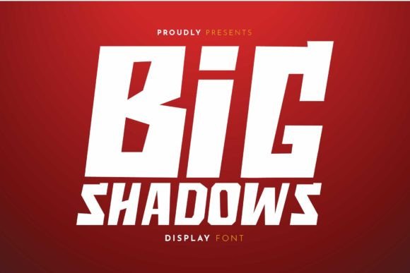Big Shadows Display Font By Nerdstudio