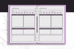Content Planner Printable Template Grafica KDP Interni Di JUNDI 5