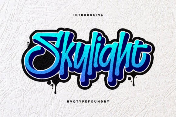 Skylight Display-Schriftarten Schriftart Von Rvq Type Foundry