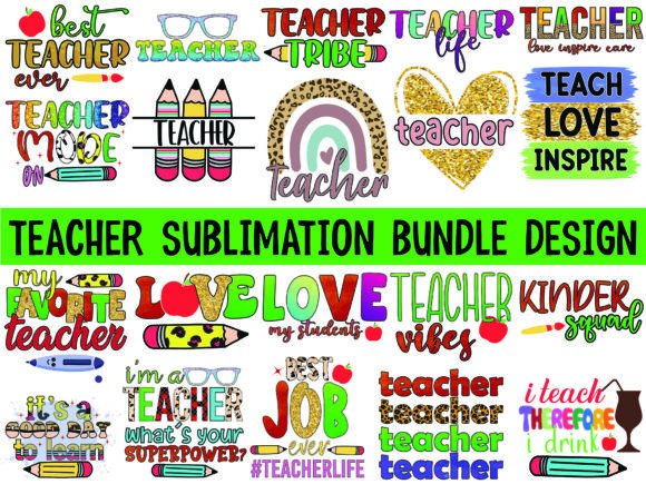Teacher  Bundle Design Graphic Crafts By CreativeProSVG