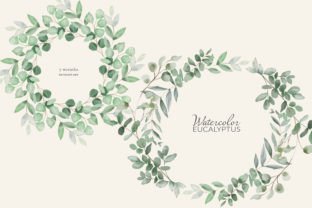 Watercolor Eucalyptus Clipart Set Illustration Illustrations Imprimables Par Patishop Art 4