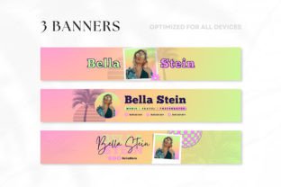 YouTube Branding Kit Editable in Canva Graphic Social Media Templates By OniriqveDesigns 4
