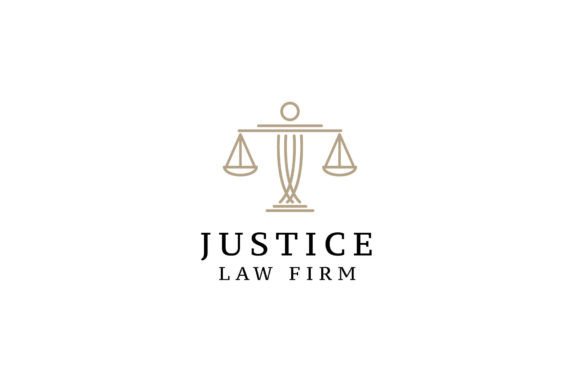 Justice Logo Vector Icon Illustration Gráfico Logos Por Dyn Studio
