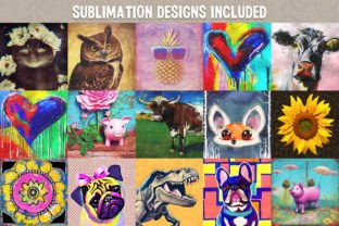 Square Sublimation Designs - 90 Files! Graphic Print Templates By HG Designs 2
