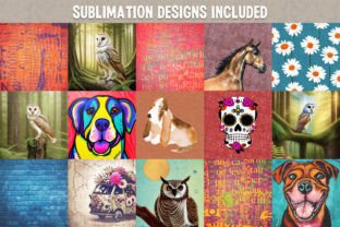 Square Sublimation Designs - 90 Files! Graphic Print Templates By HG Designs 4