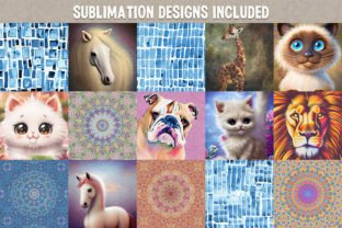 Square Sublimation Designs - 90 Files! Graphic Print Templates By HG Designs 6