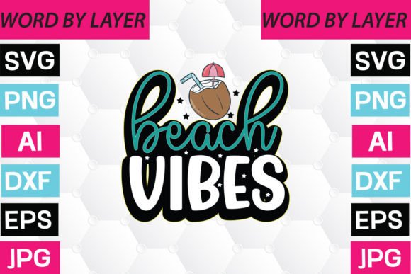Beach Vibes Sticker Design Graphic Crafts By Anjel Resmi