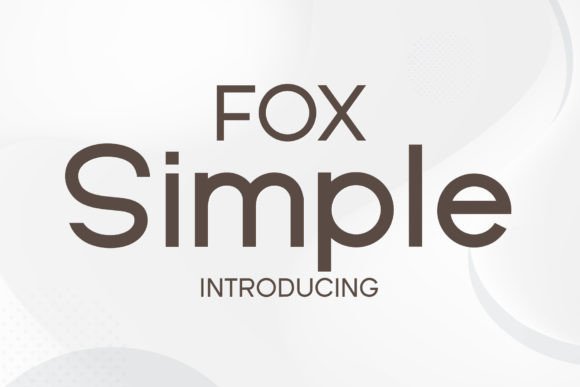Fox Simple Sans Serif Font By Fox7