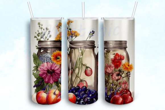 Garden Canning 20oz Tumbler Wrap Graphic Crafts By Mastenic