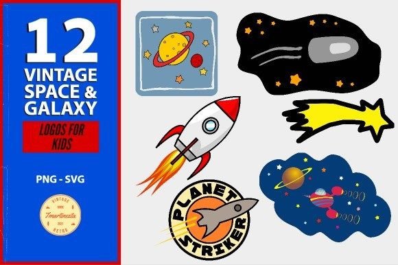 Space & Galaxy Logos for Kids Graphic Logos By tmartinezta