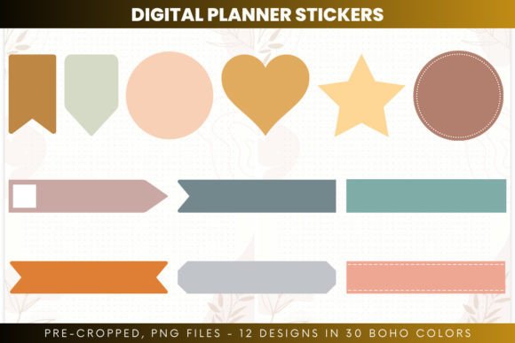 Digital Planner Stickers V2 Graphic Illustrations By printablepdf