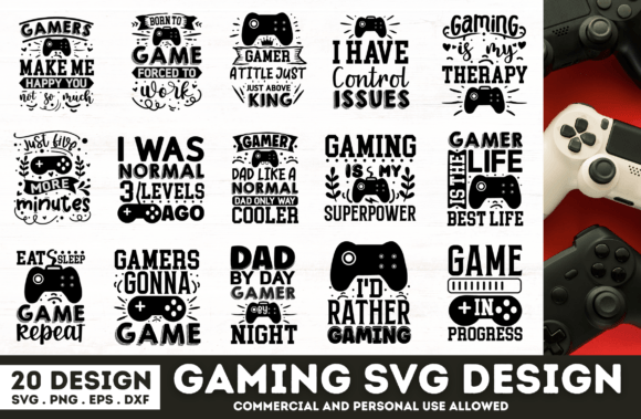 Gaming SVG Bundle Graphic Crafts By TinyactionShop