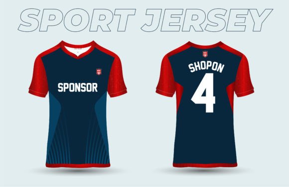 Soccer Jersey Template Sport T Shirt Grafik T-shirt Designs Von Haque Brothers