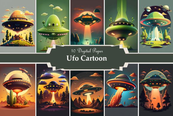 Ufo Graphic Illustrations By creativeideh Studio