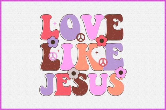 Love Like Jesus Retro Svg Graphic Crafts By Crafts_Store