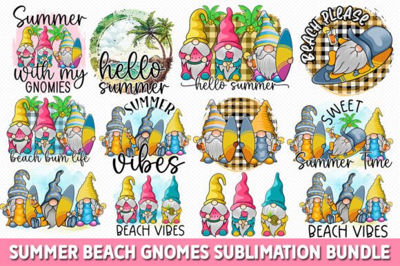 Summer Sublimation Designs Bundle Illustration Artisanat Par fokira