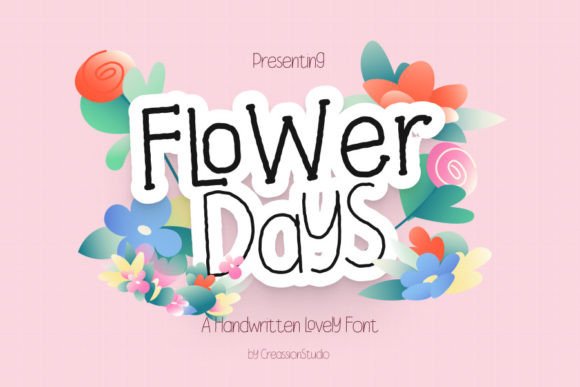 Flower Days Font Corsivi Font Di Creassion Studio