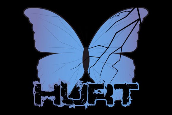 Hurt Butterfly Gráfico Manualidades Por Gantan Guntara