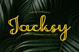 Jacksy Script & Handwritten Font By Doehantz Studio 1