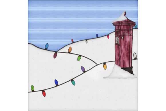 Leaded-Glass Style Christmas Scenes Graphic Illustrations By Martin Rose Illustration