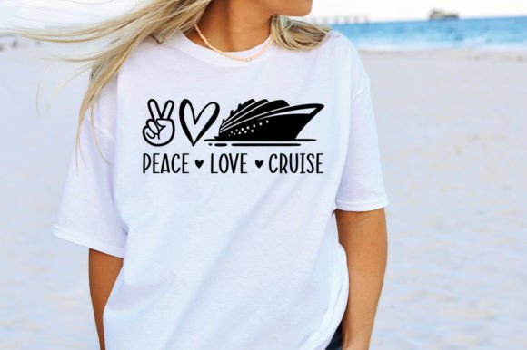 Peace Love Cruise Svg Tshirt Graphic Crafts By Atelier Design