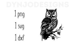 Owl Illustration Illustrations Imprimables Par DynjoDesigns 2