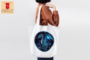 Stained Glass Dragon Sublimation Gráfico Diseños de Camisetas Por Mirteez 6