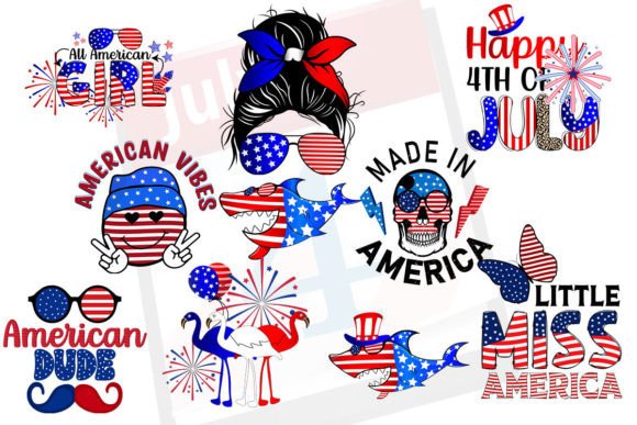 4th of July American Patriot Bundle Graphic Graphic Templates By The GraphicSphere