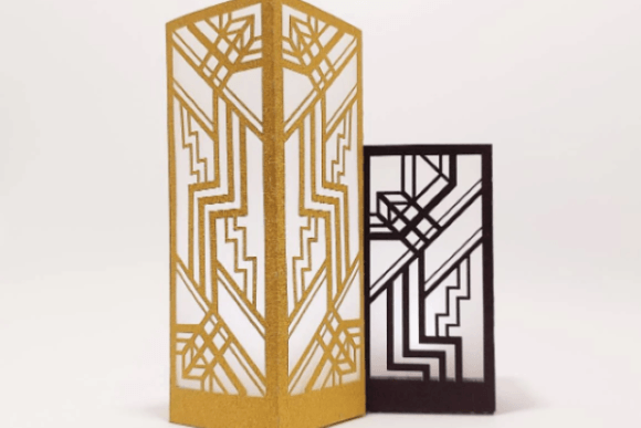 Art Deco Lantern Sets 3D SVG Craft By 3D SVG Crafts