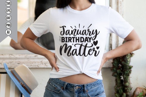 January Birthday Matter Gráfico Designs de Camisetas Por Teebusiness41