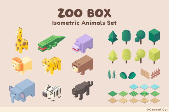 Zoo Box Graphic Illustrations By Canned Cat