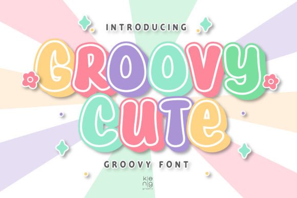 Groovy Cute Display Font By keng graphic