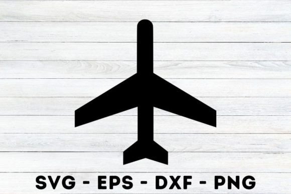 Airplane Silhouette Svg Graphic Illustrations By MagaArt