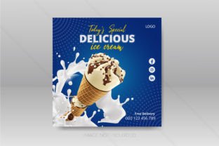 Social Media Ice Cream Post Design Grafik Grafik-Vorlagen Von jamilabegum906 3