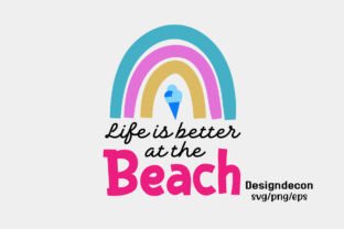 Summer Beach Rainbow Retro Bundle Svg Illustration Artisanat Par Designdecon 9