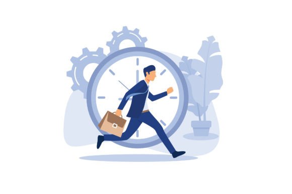 Work Time Management Concept, Graphic Illustrations By alwi.chabib