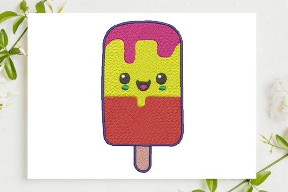 Ice Cream Bar Dessert & Sweets Embroidery Design By Alistudio