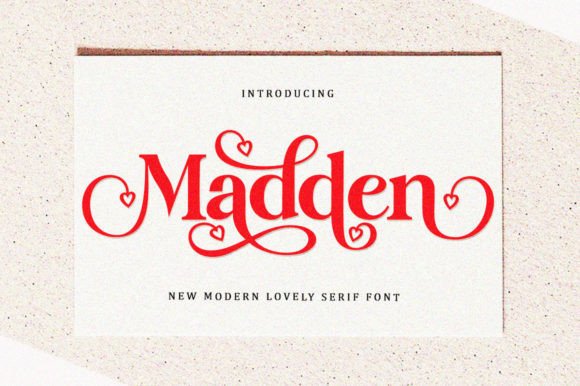 Madden Fontes Serif Fonte Por Mastertype