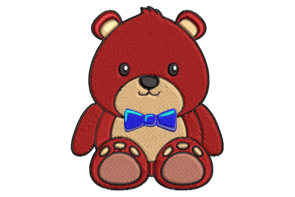 Cute Baby Bear Teddy Bears Embroidery Design By A.ZCREATIONS