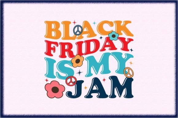 Black Friday is My Jam Retro Svg Gráfico Artesanato Por Crafts_Store